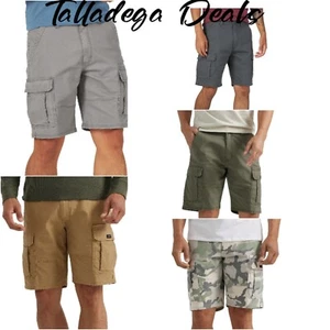 Herren Wrangler Cargo Shorts mit Stretch FARBE, GRÖSSE WÄHLBAR Relaxed Fit Tech Tasche - Bild 1 von 58