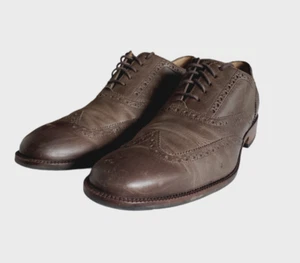 Cole Haan C23559 Brown Leather Wingtip Oxford Mne's Size 8M - Picture 1 of 11