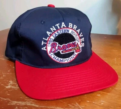 Atlanta Braves 1995 East Division Champion Starter Hat Snapback Cap RARE Vintage - Image 1 of 4