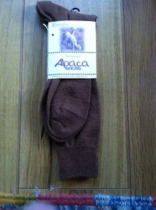 Alpaca Socks (Over the Calf) size 10 & Up One size fits Most -.Dark Brown - Picture 1 of 1