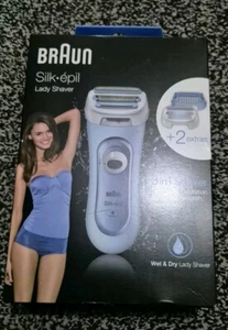 Afeitadora Braun Silk-épil Lady, afeitadora inalámbrica 3 en 1, recortadora y exfoliación sellada - Imagen 1 de 2