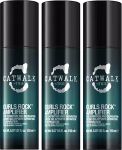 TIGI Catwalk Curls Rock Amplifier Curly Hair Cream 150 Ml Pack of 3 - Picture 1 of 1