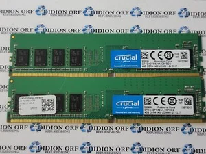 Set of 2 MICRON 4 GB DDR4 DESKTOP RAM DDR4-2400 CT4G4DFS824A.C8FBD2, SKU 13770 - Picture 1 of 1