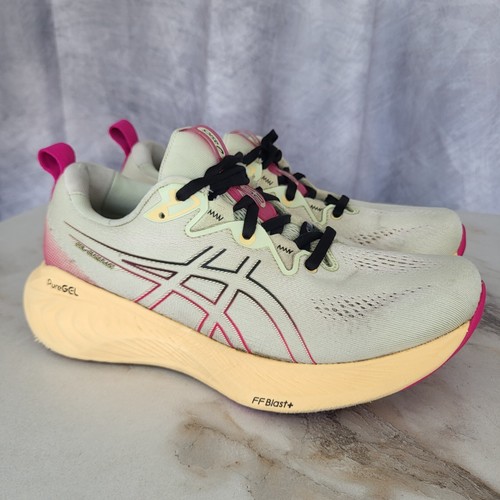 Asics Gel Cumulus 25 Sussurro Verde Rosa Rave Donna 8 5