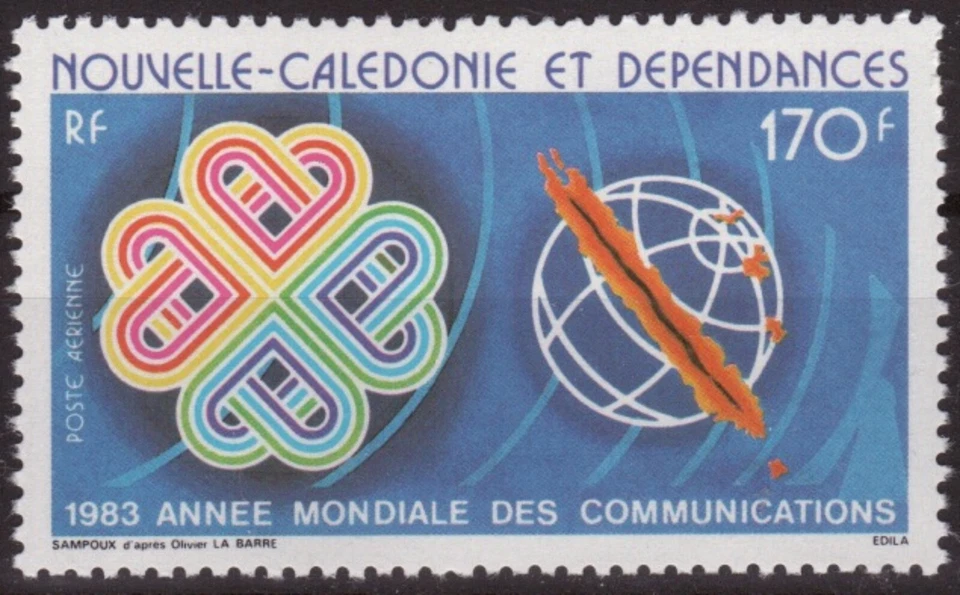 NEW CALEDONIA Sc. C188A World Communications Year 1983 MNH - Image 1 of 1