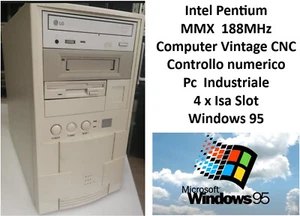 Pc Vintage Intel 188MHz MMX P55 4 Slot Isa S3 Virge7DX/GX CT4170 Com Windows 95 - Imagen 1 de 9