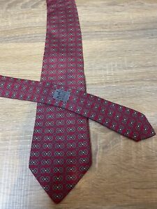 Hermes Silk Tie, Signature Print, 7150, Made In France