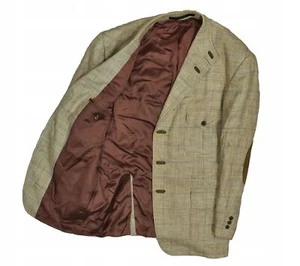 DAKS Chaqueta Hombre Seda Lino EU 26 UK42S - Imagen 1 de 7