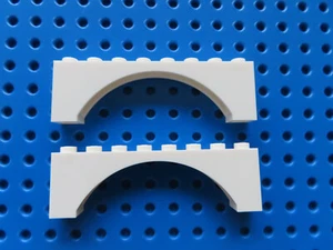 LEGO 2 x Brückenstein Bogen 16577  1x8x2 weiß 75212 41146 10736 - Bild 1 von 1