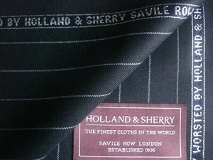 100% SUPER 130's LANA Estambre Tela de Traje de Holland & Jerez = 3,4 m. - Imagen 1 de 12