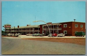 Postcard Emmitsburg MD c1960s Mt. Manor & Motel Restaurant Pool US Route 15 Cars - Bild 1 von 2