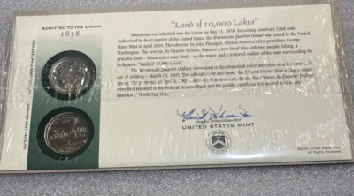 2005 Minnesota Quarter First Day Coin Cover Set  - Image 1 of 4