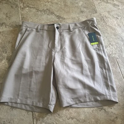 Nuevo con etiquetas Pantalones Cortos Para Hombres Tek Gear Frente Plano Rendimiento Golf Atlético Beige Talla 36 Foto 1 de 4