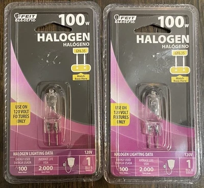 2 Packs Fiet Electric 100 Watt Light Bulb GY6.35 New 120 Volt (a)  FREE SHIPPING - Image 1 of 4