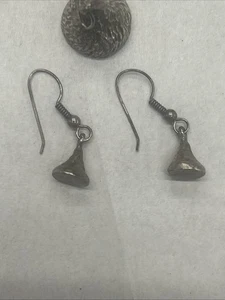 Silber HERSHEY KISSES Ohrhänger gestempelt und Anhänger - Bild 1 von 5