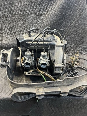 1984 84 85 86 87 88 89 90 POLARIS TRAIL INDY 340 Fan Cooled Motor/wiring/carbs - Image 1 of 4