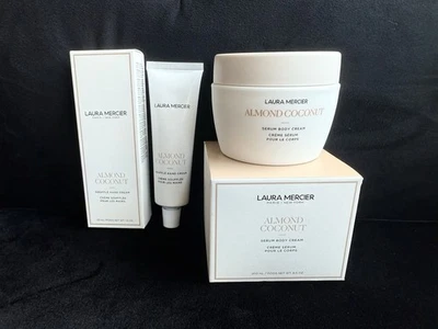 NEW Laura Mercier Almond Coconut Serum Body Cream Soufflé Hand Cream 6.5 1.5 Oz - Image 1 of 4
