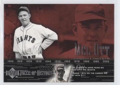 2002 Upper Deck Piece Of History Mel Ott #72 HOF - Image 1 of 2