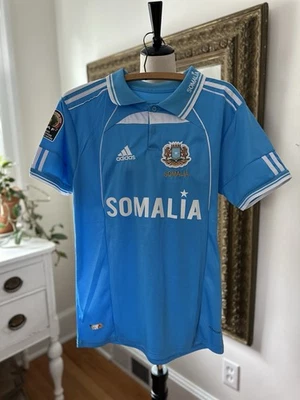 Camiseta de fútbol de Somalia CAF Adidas azul Costa de Marfil 2024 calce ajustado equipo grande Foto 1 de 4
