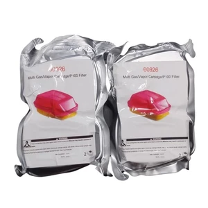 2 Stück 4 Multi Gas Dampf Kartusche Atemschutzmaske P100 Filter 60926 EXP 05/2028 - Bild 1 von 4