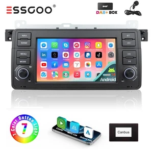 DAB+ Carplay Android 14 2+32G Autoradio GPS Für BMW E46 3er 318 320 325 M3 MG ZT - Bild 1 von 14