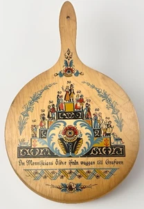 Vintage schwedisches Schneidebrett - handbemalt. 12 zoll - Bild 1 von 4