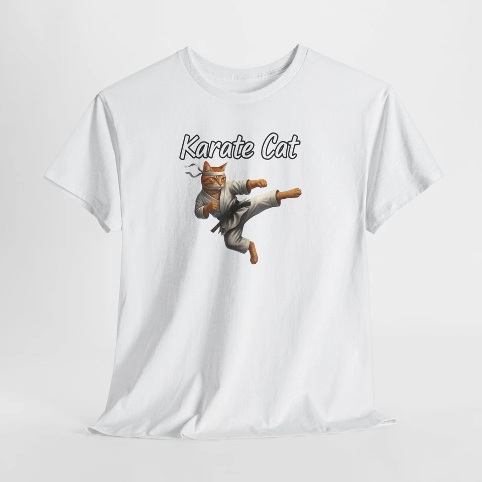 Camiseta gráfica Karate Cat | Camisa de artes marciales Cat Foto 1 de 1