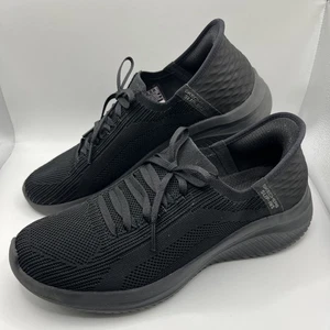 Zapatillas sin cordones Skechers Ultra Flex Triple negras manos libres para mujer talla UK 7 - Imagen 1 de 18