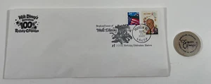 DISNEY 100TH BIRTHDAY OF WALT DISNEY Stamp Cover Birthday STATION 2001 & Token - Picture 1 of 8