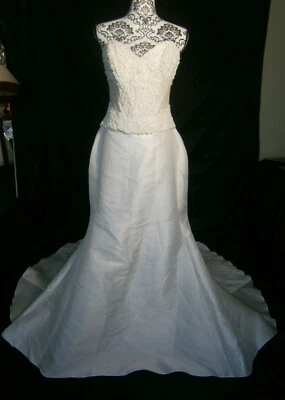 Юбка Martina Liana отдельная свадебная 12 шелковая атласная цвета слоновой кости официальный поезд - Изображение 1 из 4