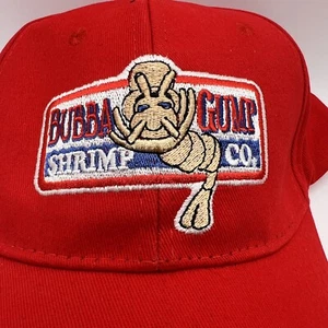 Sombrero Bubba Gump Shrimp Co. Para Hombres Rojo Bordado Forrest Gump Nuevo - Imagen 1 de 4