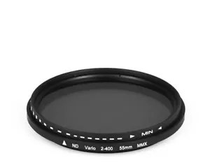 dHD Digital Brands Variable Fader ND2 - ND400 Filter 55mm Grey Filter 55 MM - Picture 1 of 1