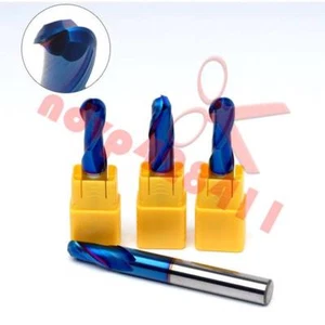 HRC65 solid carbide Ball head milling cutter 2 flutes Ball Nose End Mill R0.5-10 - Picture 1 of 5