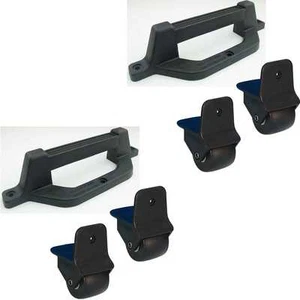 Flightcase-Bundle: 4x 50mm Kanten-Aufbaurolle + 2x Griff-Fuß Adam Hall 3780 3480 - Bild 1 von 12