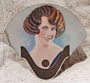 VINTAGE 1920'S ADVERTISING FAN - PEOPLE'S GROCERY STORE - CRETE NEBRASKA - Picture 1 of 5