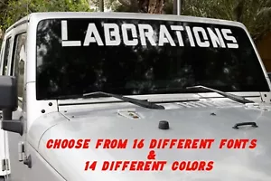 Custom Windshield Vinyl Lettering Decal Graphic FONT Sticker - Picture 1 of 6