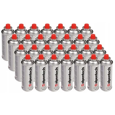 ALPEN 28x Cartucho Gas 400ml Camping Alpdetech Butano Rango -10 a +40 IK300