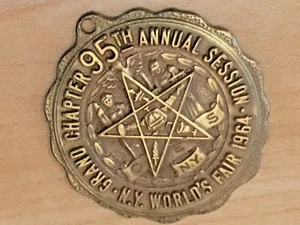 1964 Masons OES Grand Chapter 95th Annual Session Medal   - Picture 1 of 2