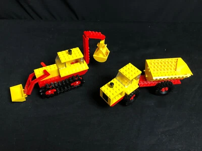 Lego  387-1 780-1 classic Excavator and Dumper Bagger LKW Construction Baustelle - Bild 1 von 4