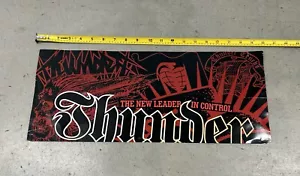 NEW THUNDER TRUCKS AUTHORIZED DEALER VINTAGE SNOW GOLF MX SURF SKATEBOARD SIGN - Picture 1 of 4