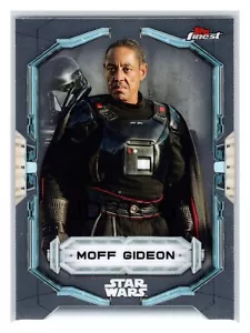 2022 Topps Star Wars Finest Silver Base #65 Moff Gideon - Imagen 1 de 2