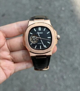 Nautiko - Gold 42mm | Black - Open Heart - Picture 1 of 1