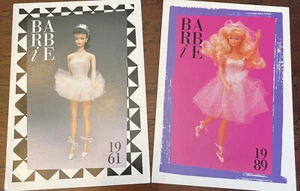 2 Barbie Fashion Trading Cards-Ballerina ‘61, ‘89. 1st Edition - Picture 1 of 4