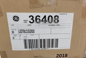 GE 36408 - LEDT8/LC/G/2/835 2 Fuß LED gerade T8 Röhre Glühbirnen 20er Pack Neu - Bild 1 von 3