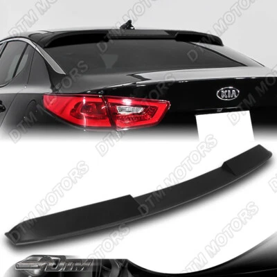 For 11-15 Kia Optima Unpainted Black Rear Roof Window Visor Spoiler Wing W-Power - Image 1 of 4