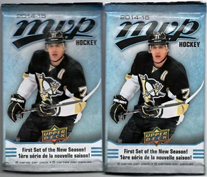Paquetes minoristas de tarjetas de hockey MVP de cubierta superior 2014-15 - Lote de 2 paquetes - Imagen 1 de 1
