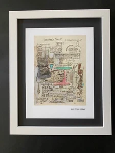 JEAN MICHEL BASQUIAT | SIGNED PRINT | MOUNTED IN NEW FRAME | READY FOR DISPLAY! - Picture 1 of 3