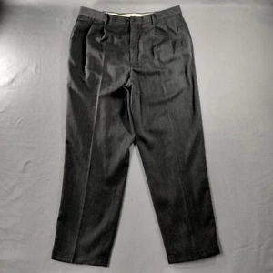Claiborne Straight Leg Gray Pleated Dress Pants Mens Size Actual 38x32 - Picture 1 of 5