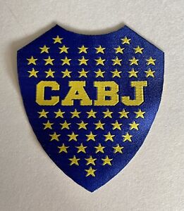 Club Atlético Boca Juniors Jersey Iron On Patch, Official Team Badge For Shirt