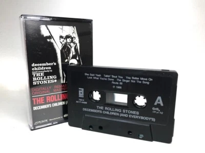 The Rolling Stones DECEMBER'S CHILDREN Cassette **DIGITALLY REMASTERED** VG+/NM - Image 1 of 4